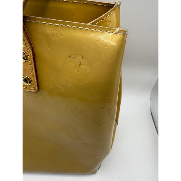 Louis Vuitton Monogram  Vernis Reade PM Mini Tote Bag in Mustard - Picture 4 of 8